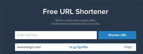 link shortener rb|Free URL Shortener.